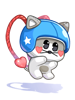 Gatinho de Gorro Azul
