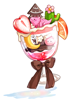 Taça de Sorvete de Pitaya