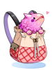Mochila de Pitaya Rosa